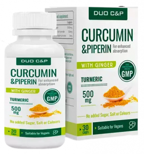 DUO C&P Curcumin - как се използва?  Дозировка Как се приема?